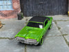 Custom Hot Wheels - 1968 Mercury Cougar - Green and Black - Green and Black 6 Spoke Wheels - Rubber Tires