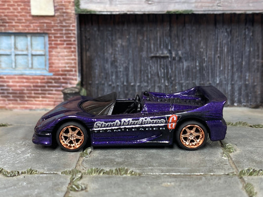 Custom Hot Wheels - Ferrari F50 - Purple - Mag Wheels - Rubber Tires