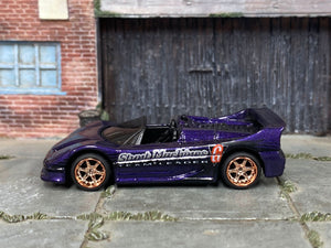 Custom Hot Wheels - Ferrari F50 - Purple - Mag Wheels - Rubber Tires