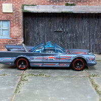 Loose Hot Wheels - Batman Batmobile 60's TV Series Car - Blue and Red