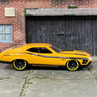 Loose Hot Wheels - 1969 Mercury Cougar Eliminator - Mustard Yellow and Black