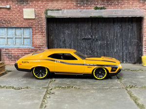 Loose Hot Wheels - 1969 Mercury Cougar Eliminator - Mustard Yellow and Black