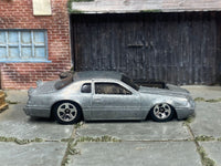 Representative assembled 1986 Ford Thunderbird Pro Stock donor with staggered wheels