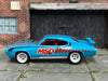 Custom Hot Wheels - 1970 Pontiac GTO Judge - Blue and Red MSD - White Mag Wheels - Rubber Tires