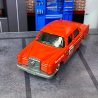 Custom Matchbox - Mercedes-Benz 220 SE - Red 220 Racing Livery - Chrome Race Wheels - Dunlop Slicks