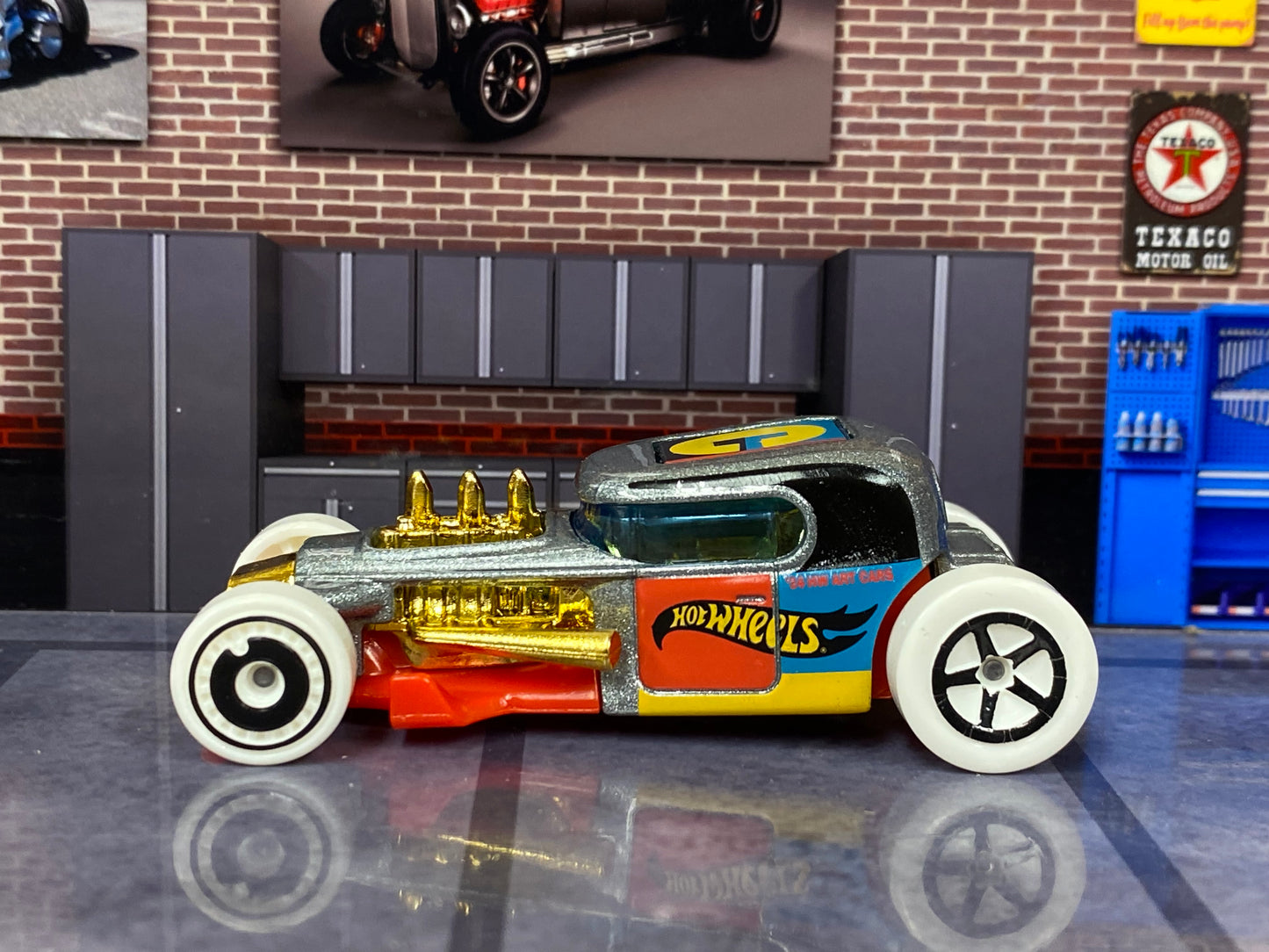 Loose Hot Wheels - Mod Rod Hot Rod - Silver Art Car