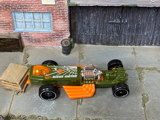 Loose Hot Wheels - Rigor Motor - Green and Orange