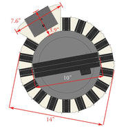 Bachmann HO Turntable with Motor and Directional Control and DCC - product view 2