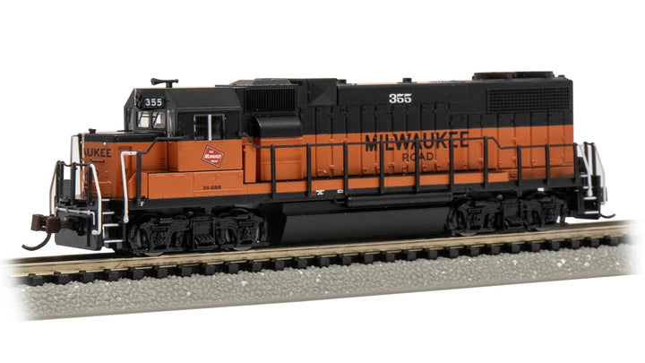 Bachmann N EMD GP38 Diesel Milwaukee Road MILW 355 - product view 1