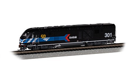 Bachmann N Siemens ALC-42 Amtrak #301 50th Anniversary Day 1 view 1