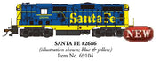 Bachmann HO EMD GP7 Diesel Santa Fe ATSF 2686 - product view 2