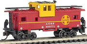 Bachmann N Scale 36-Foot Wide-Vision Caboose Santa Fe 999771 view 2