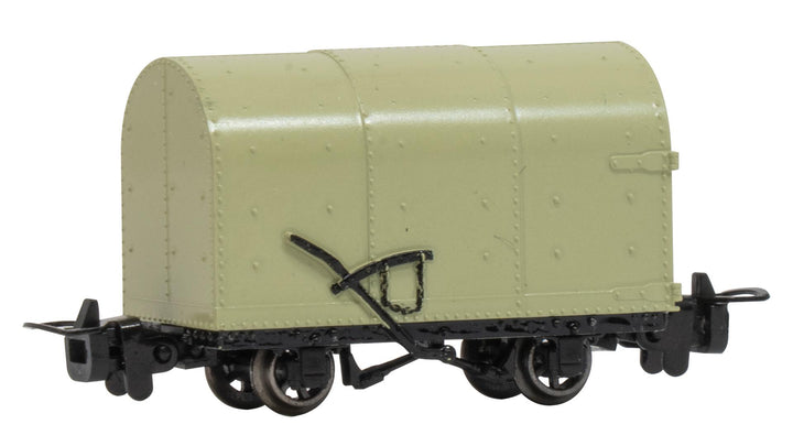 Bachmann HO Thomas & Friends Narrow Gauge Gunpowder Wagon - Tan (Runs on N Track) - product view 1