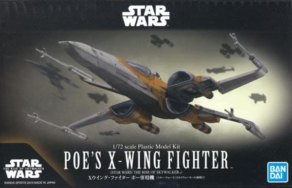Bandai 2482315/5058312 1/72 Star Wars Poe's X-Wing Fighter Model Kit - product view 1
