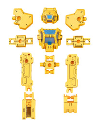 Bandai 2518740 1/144 30MM #15 RABIOT Special Operation Option Armor (Yellow) "30 Minute Missions" - product view 2