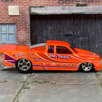 Loose Hot Wheels - Pro Stock Chevy S10 Drag Race Truck - Bright Orange