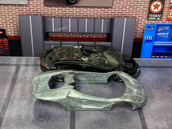 Disassembled 2016 Lamborghini Centenario Roadster DIY kit with stripped body and components