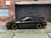 Custom Matchbox - Subaru SVX - Black - Black and Gold Race Wheels - Rubber Tires