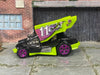 Loose Hot Wheels - Dirty Outlaw Sprint Car - Black and Green