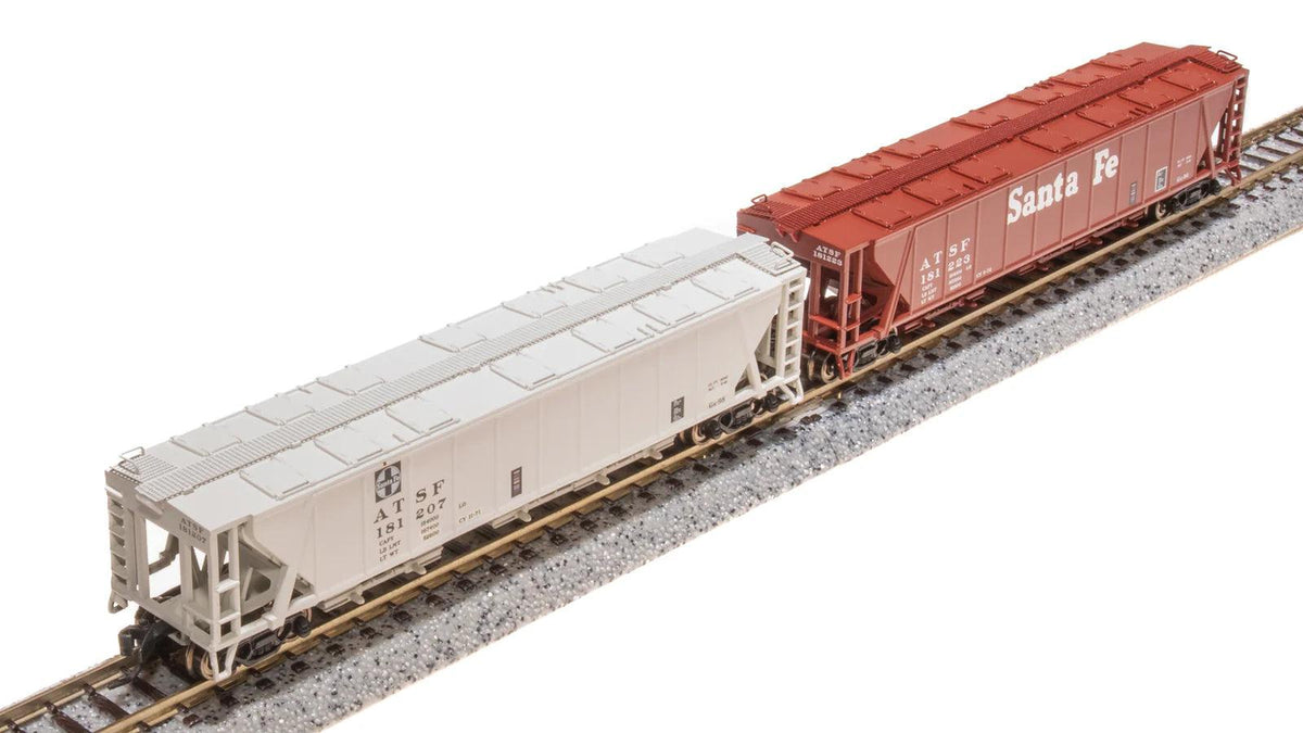 Broadway Limited Imports N H32 Covered Hopper Santa Fe ATSF (2 Pack) - product view 1