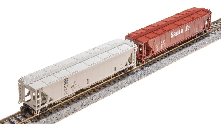 Broadway Limited Imports N H32 Covered Hopper Santa Fe ATSF (2 Pack) - product view 1