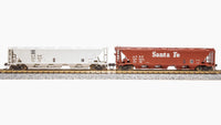 Broadway Limited Imports N H32 Covered Hopper Santa Fe ATSF (2 Pack) - product view 2