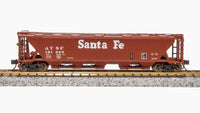 Broadway Limited Imports N H32 Covered Hopper Santa Fe ATSF (2 Pack) - product view 4
