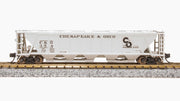 Broadway Limited Imports N H32 Covered Hopper Chesapeake & Ohio C&O (2 Pack) - product view 4