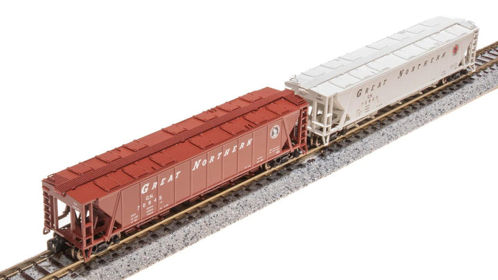 Broadway Limited Imports N H32 Covered Hopper Great Northern GN (2 Pack) - product view 1