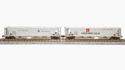 Broadway Limited Imports N H32 Covered Hopper FMC Chemicals SHPX (2 Pack) - product view 2