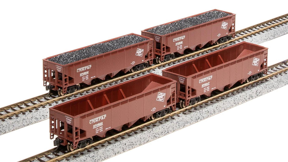 Broadway Limited Imports N 70 Ton Hopper Milwaukee Road CMSTP&P 4 Pack - product view 1