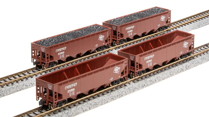 Broadway Limited Imports N 70 Ton Hopper Milwaukee Road CMSTP&P 4 Pack - product view 1