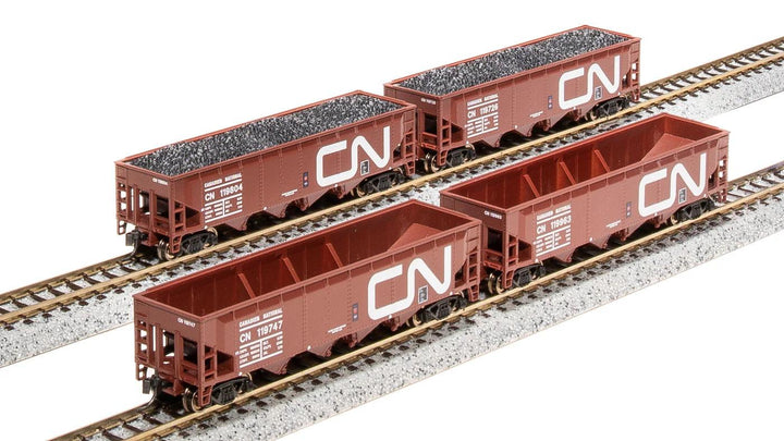 Broadway Limited Imports N 70 Ton Hopper Canadian National CN "Fantasy" 4 Pack - product view 1