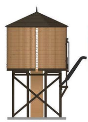 Broadway Limited Imports HO Wood Water Tower - Brown (Operating/Sound) - product view 1