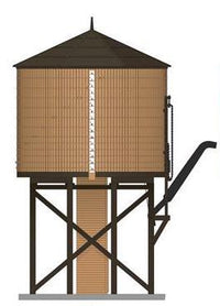 Broadway Limited Imports HO Wood Water Tower - Brown (Operating/Sound) - product view 1