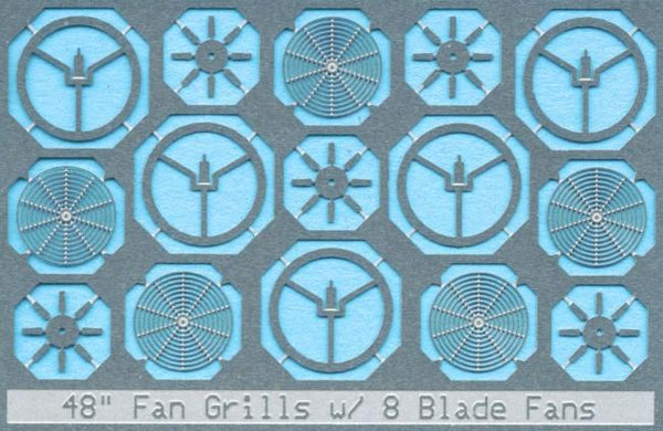 BLMA Models N 48-Inch Fan Grilles with 8-Blade Fans, 5-Pack - product view 1