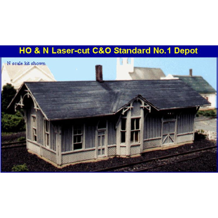 Blair Line N Chesapeake & Ohio Standard No. 1 Depot Kit - product view 1
