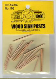 Blair Line HO Scale Wooden Sign Posts for Highway Signs (Sold Separately) – 198 — exact product reference