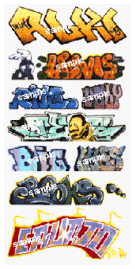 Blair Line N Scale Mega Set Modern "Tagger" Graffiti Decals - #2 9-Pack – 1245 — exact product reference