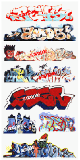 Blair Line N Scale Mega Set Modern "Tagger" Graffiti Decals - #3 8-Pack – 1246 — exact product reference