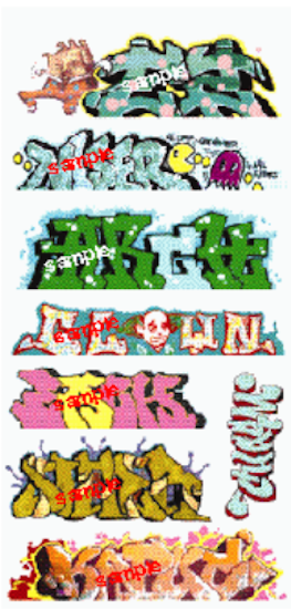 Blair Line N Scale Mega Set Modern "Tagger" Graffiti Decals - #5 8-Pack – 1248 — exact product reference