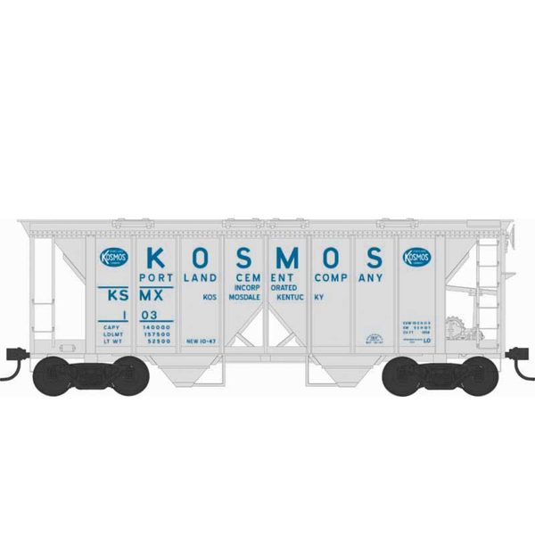 Bowser Kosmos Cement covered hopper number 108