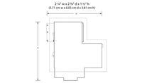 Woodland Scenics BR4958 N scale Carver's Butcher Shoppe, manufacturer footprint and dimensions.