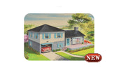 Bachmann O Scale Plasticville 75th Anniversary Split-Level House Kit – 45633 — exact product view