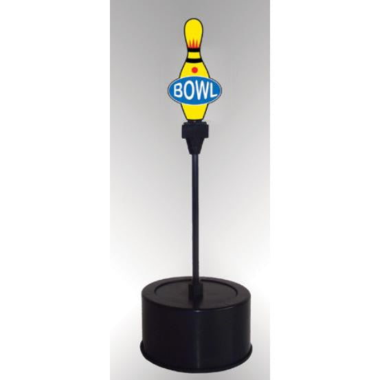 Miller Engineering O Bowling Rotating Sign — exact product view