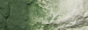 Woodland Scenics C1228 Green Undercoat pigment on model rock terrain; manufacturer color application example