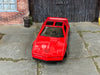 Custom Hot Wheels - 1984 Pontiac Firebird - Red and Black - Chrome Mag Wheels - Rubber Tires