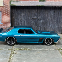 Loose Hot Wheels - 1969 Mercury Cougar Eliminator - Teal and Black