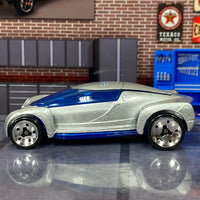 Loose Hot Wheels - 2002 Autonomy Concept - Blue and Silver