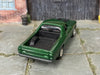 Custom Matchbox - 1970 Chevy El Camino - Green and Black - Chrome Steel Wheels - Rubber Tires